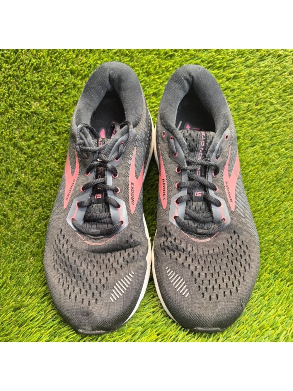 Brooks Addiction GTS 15 Womens Size 11.5EE Black Athletic Running Shoes Sneakers - Picture 6 of 11